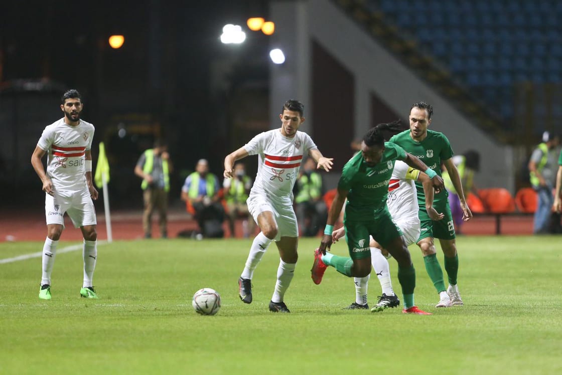 جانب من مباراة الزمالك والمصري