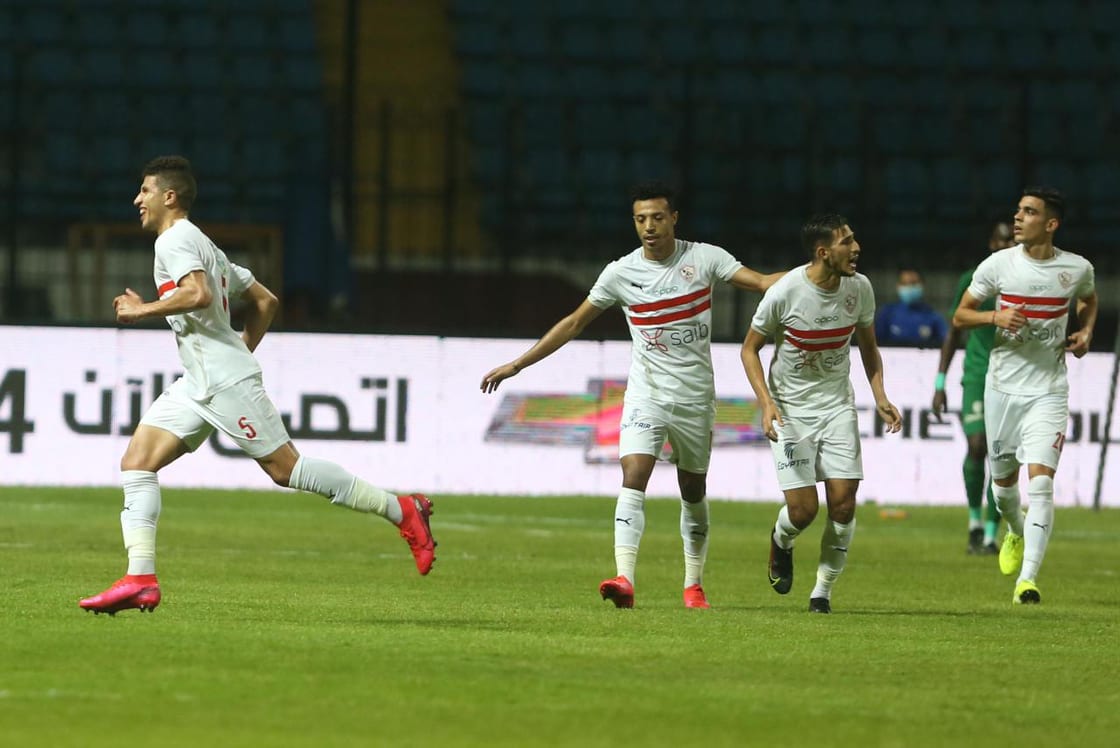 جانب من مباراة الزمالك والمصري