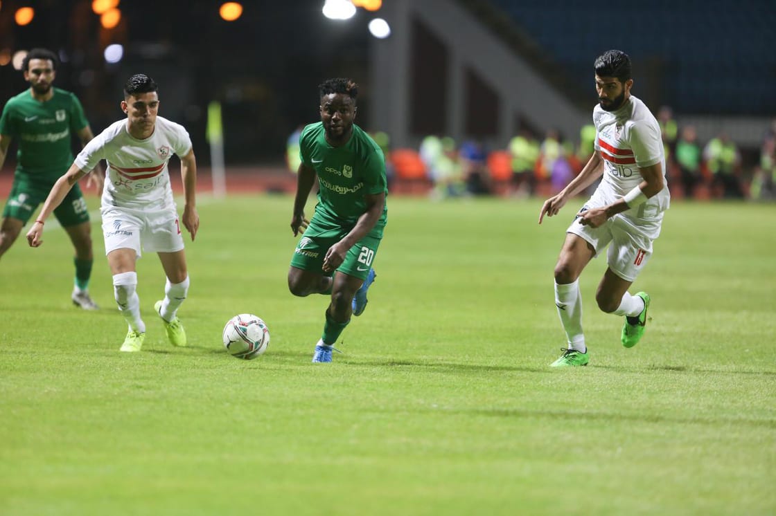 جانب من مباراة الزمالك والمصري
