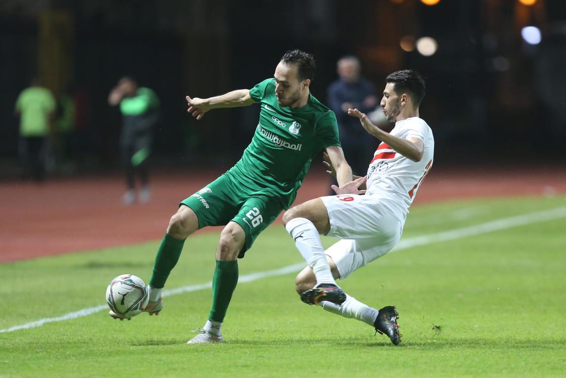 جانب من مباراة الزمالك والمصري