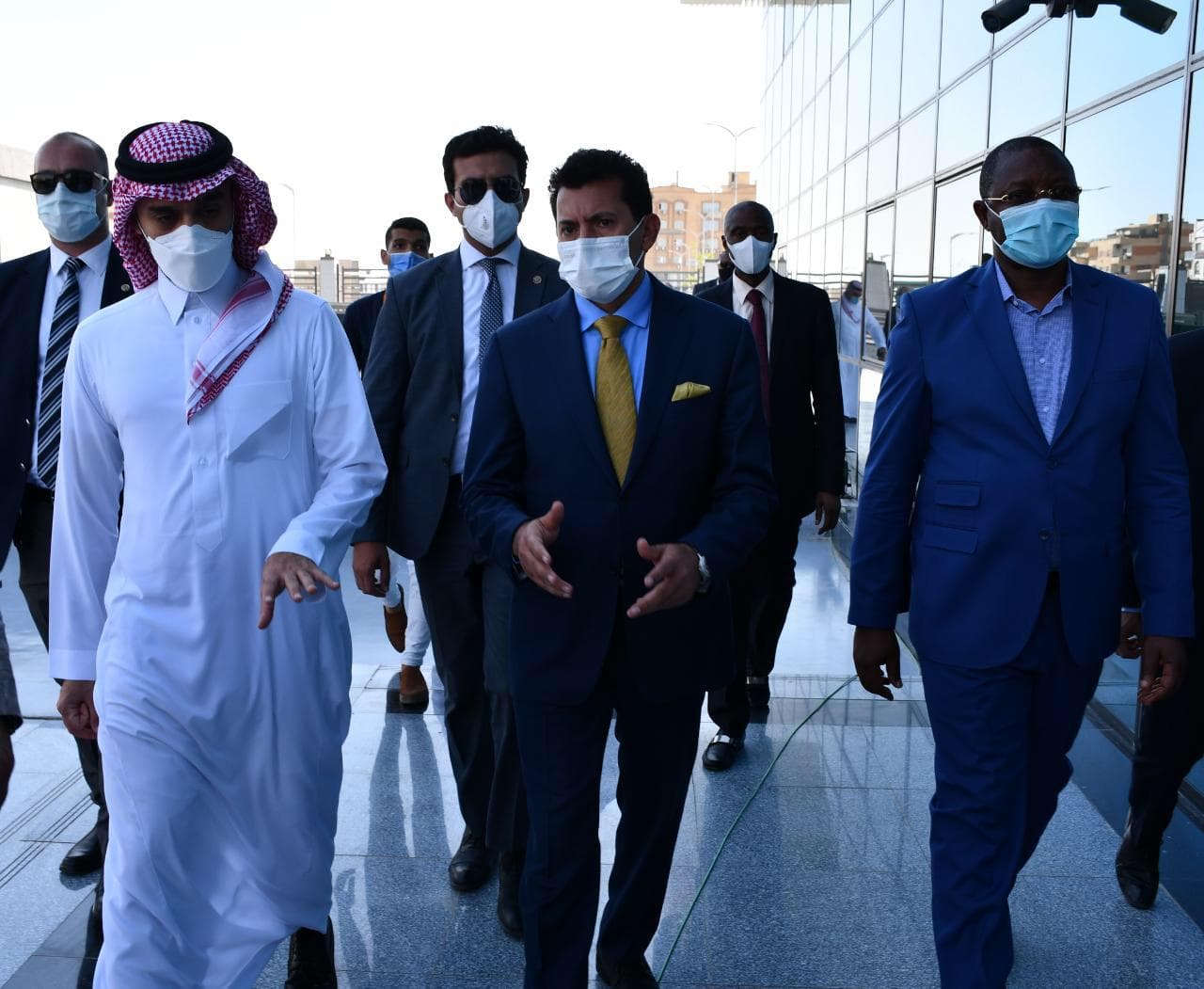 وزير الرياضة ورئيس الاتحاد العربي لكرة القدم
