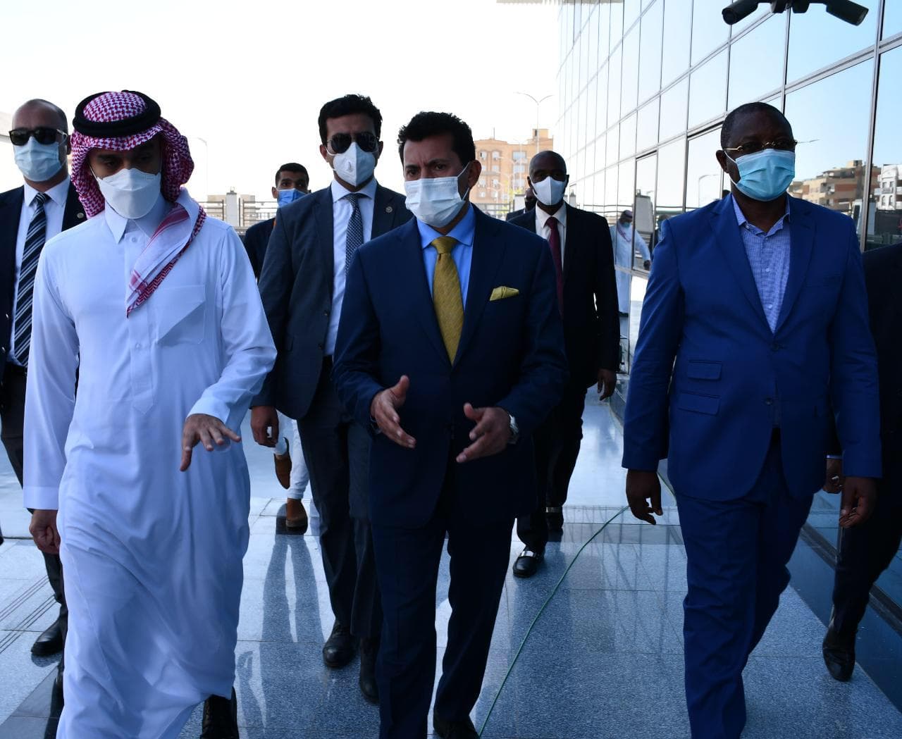 وزير الرياضة ورئيس الاتحاد العربي لكرة القدم