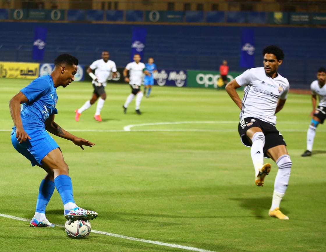 جانب من مباراة الزمالك والجونة