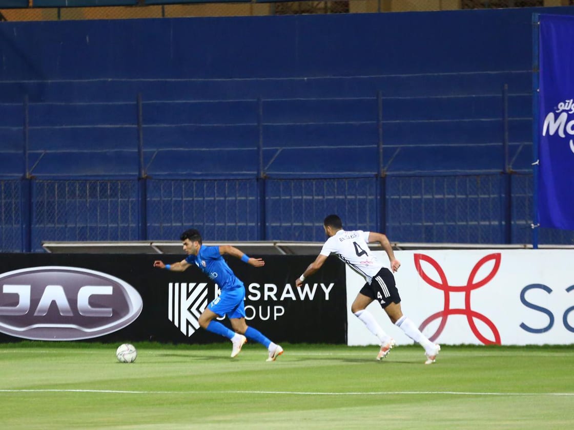 جانب من مباراة الزمالك والجونة