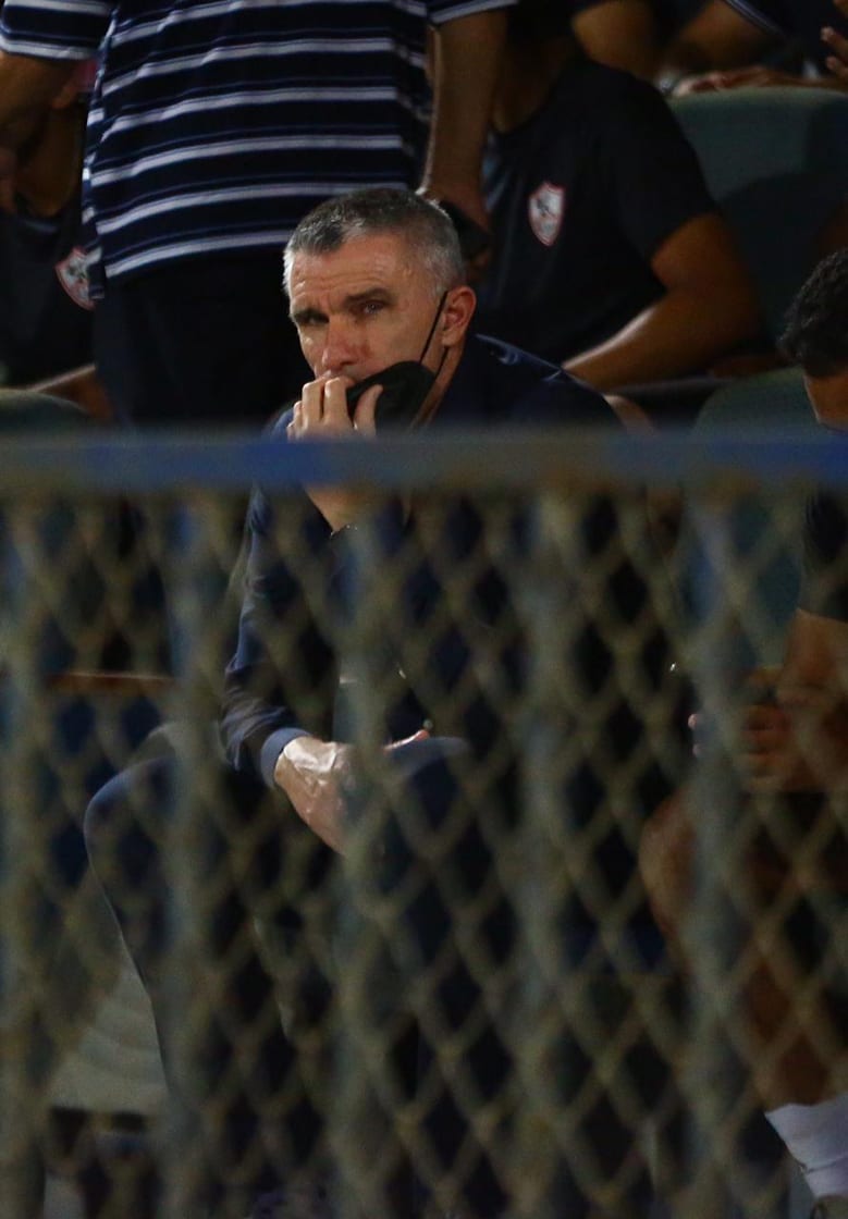 جانب من مباراة الزمالك والجونة