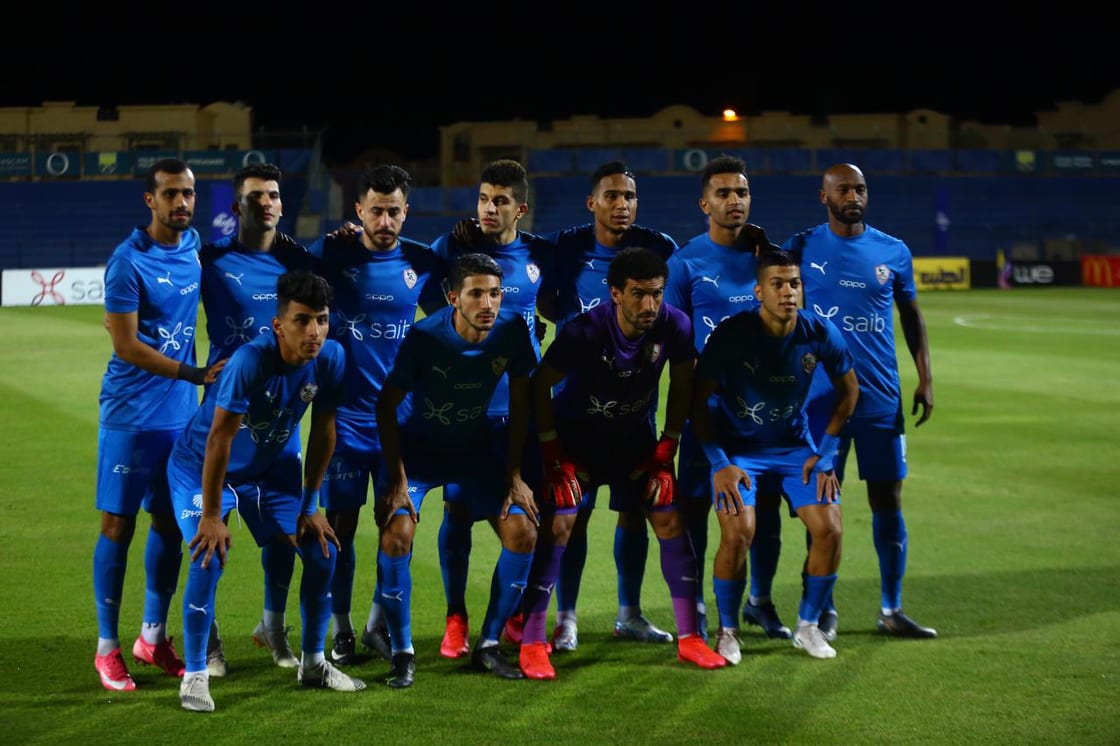 جانب من مباراة الزمالك والجونة
