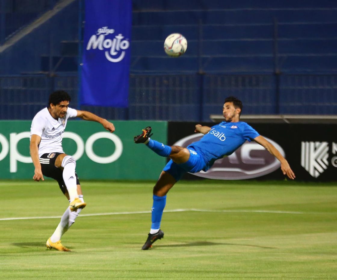 جانب من مباراة الزمالك والجونة