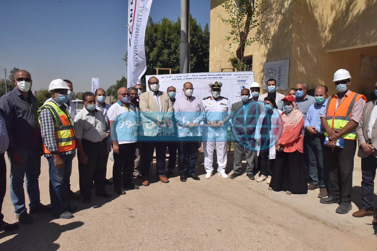 محافظ أسيوط يفتتح إحلال وتجديد مشروع محطة معالجة صرف صحي عرب المدابغ (12)