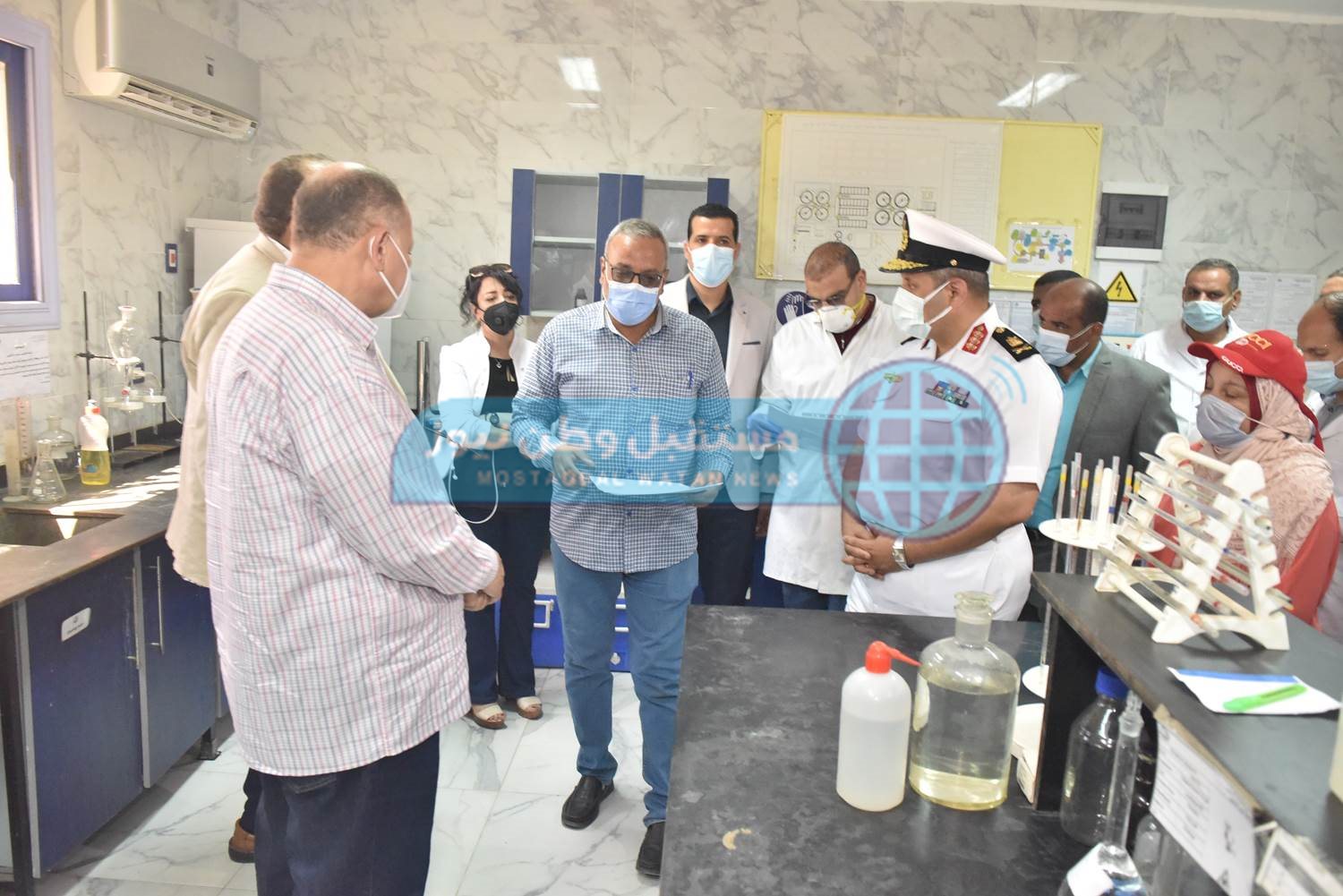 محافظ أسيوط يفتتح إحلال وتجديد مشروع محطة معالجة صرف صحي عرب المدابغ (9)