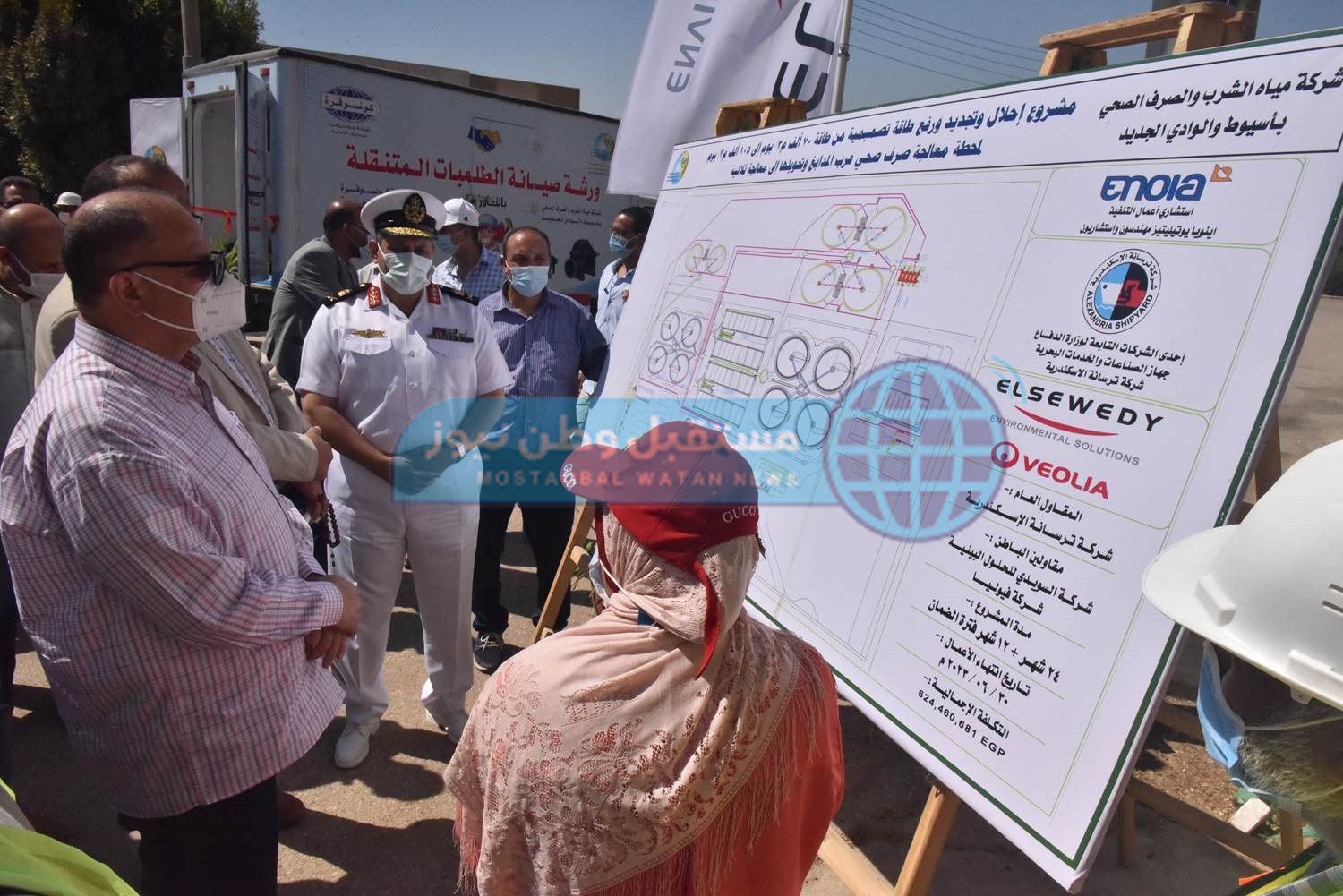 محافظ أسيوط يفتتح إحلال وتجديد مشروع محطة معالجة صرف صحي عرب المدابغ (2)