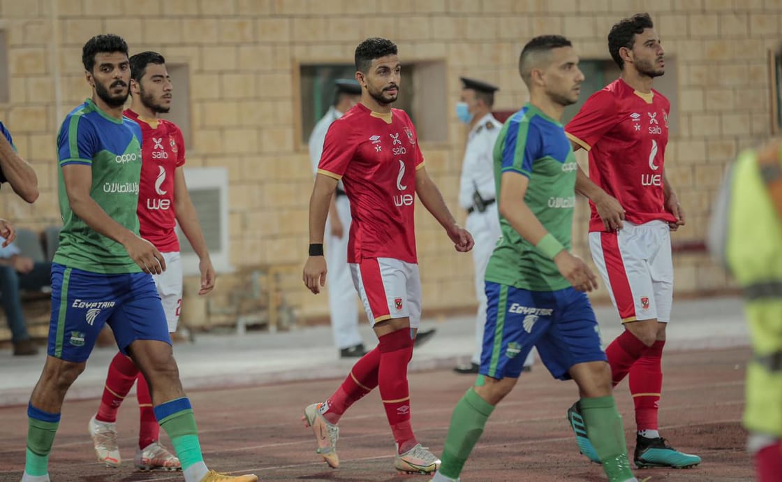 جانب من مباراة الأهلي ومصر المقاصة