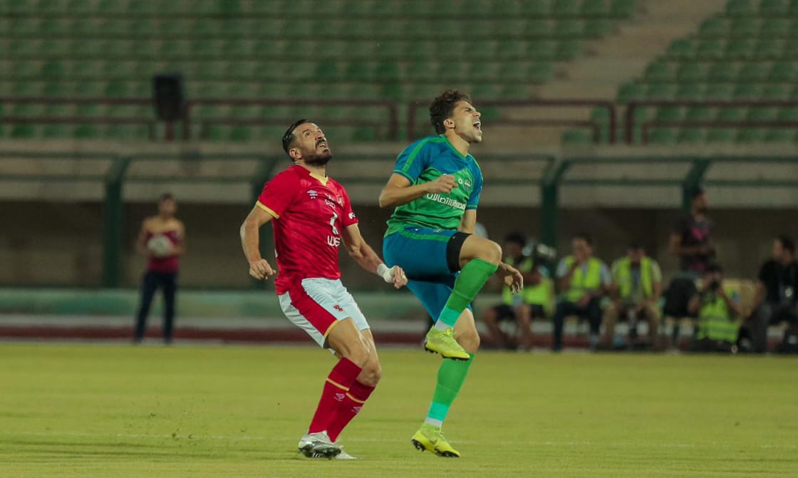 جانب من مباراة الأهلي ومصر المقاصة