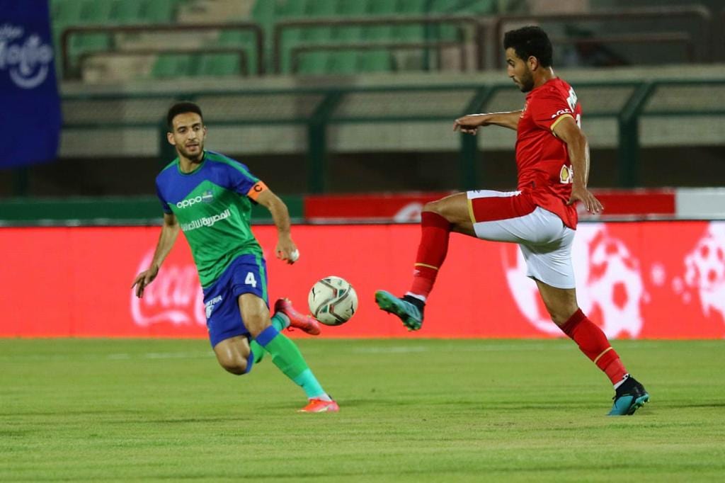 جانب من مباراة الأهلي ومصر المقاصة
