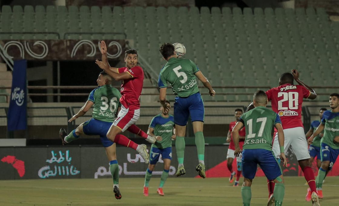 جانب من مباراة الأهلي ومصر المقاصة