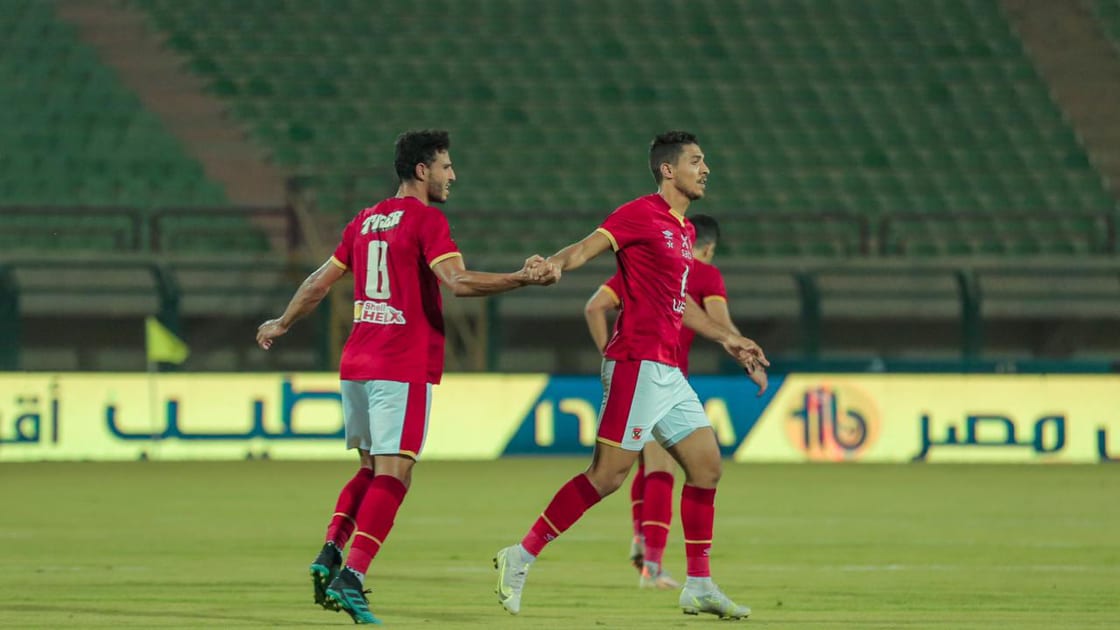 جانب من مباراة الأهلي ومصر المقاصة