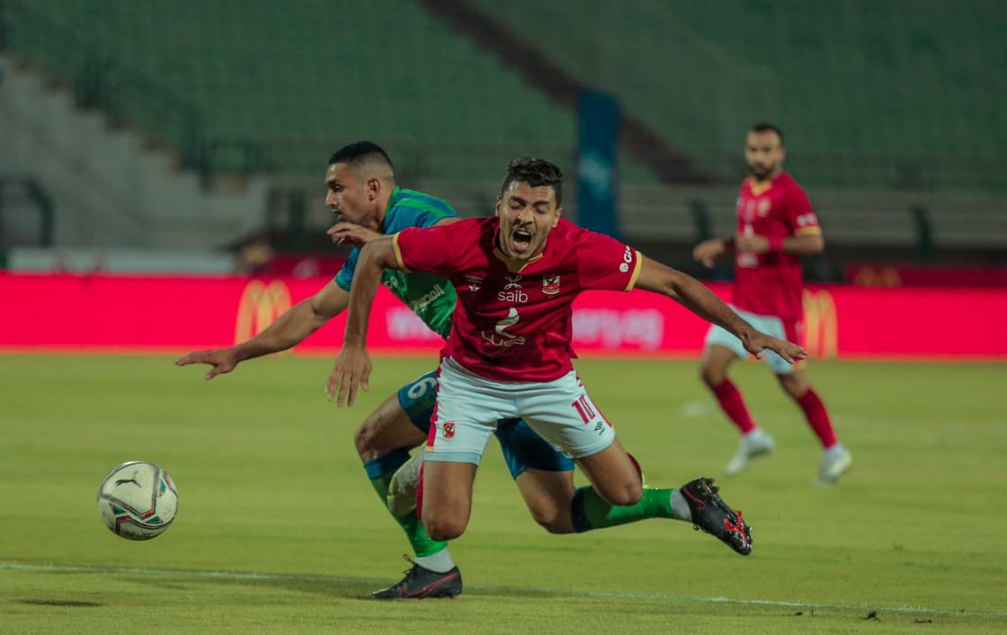جانب من مباراة الأهلي ومصر المقاصة
