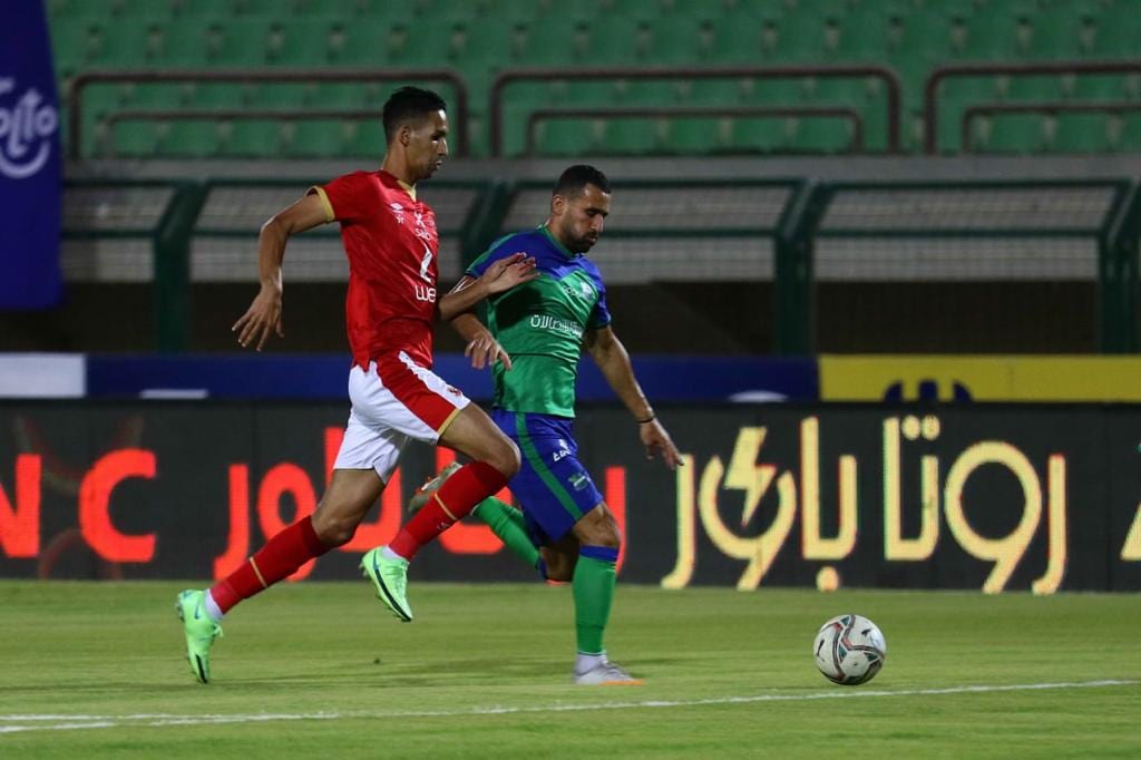 جانب من مباراة الأهلي ومصر المقاصة