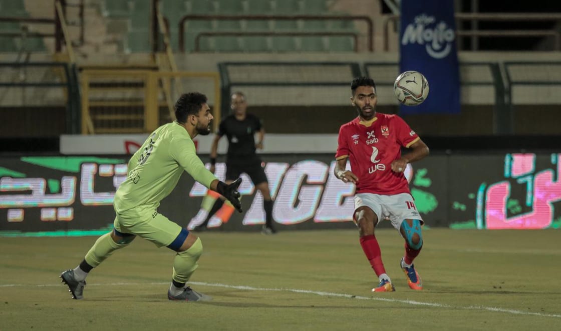 جانب من مباراة الأهلي ومصر المقاصة