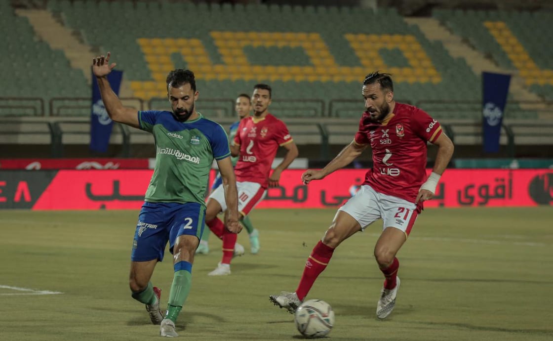 جانب من مباراة الأهلي ومصر المقاصة