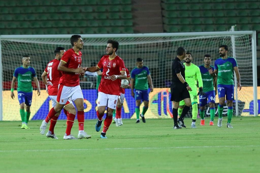 جانب من مباراة الأهلي ومصر المقاصة