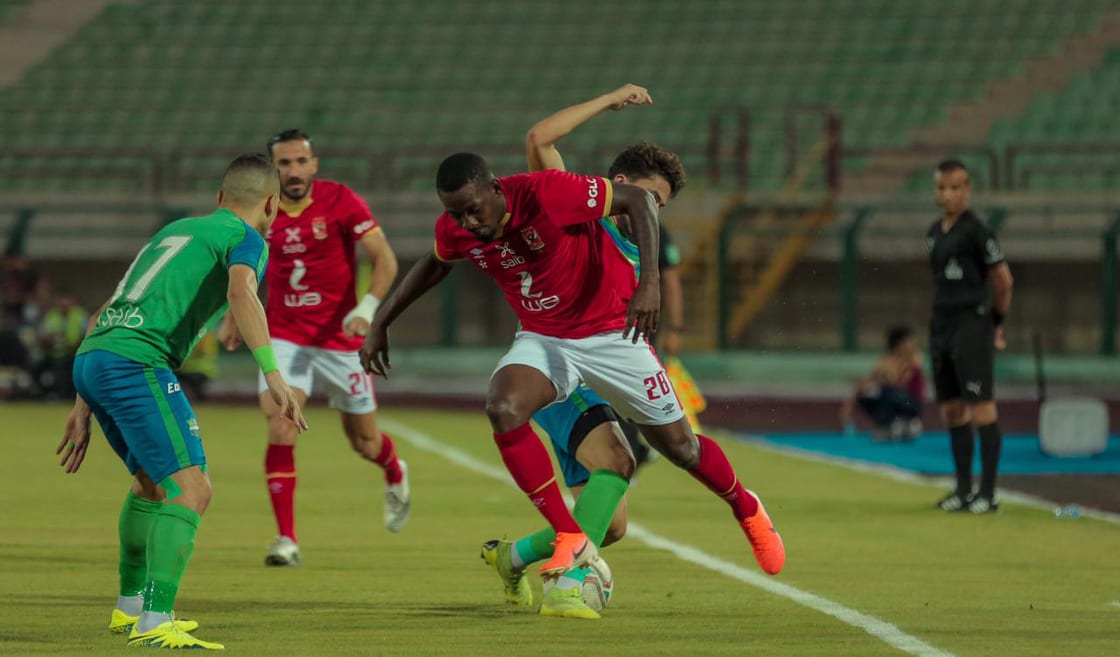 جانب من مباراة الأهلي ومصر المقاصة