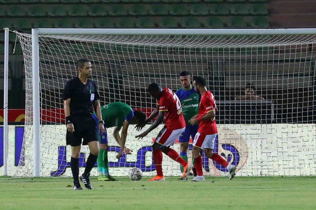 جانب من مباراة الأهلي ومصر المقاصة