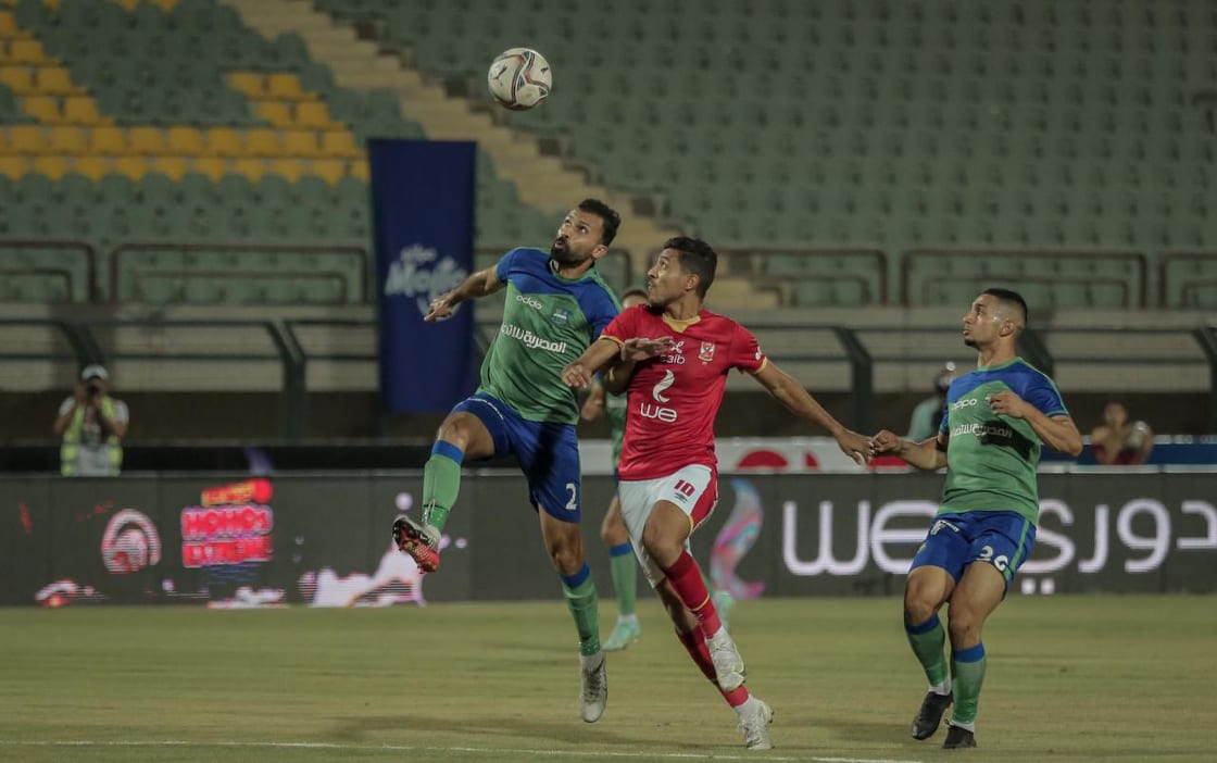 جانب من مباراة الأهلي ومصر المقاصة