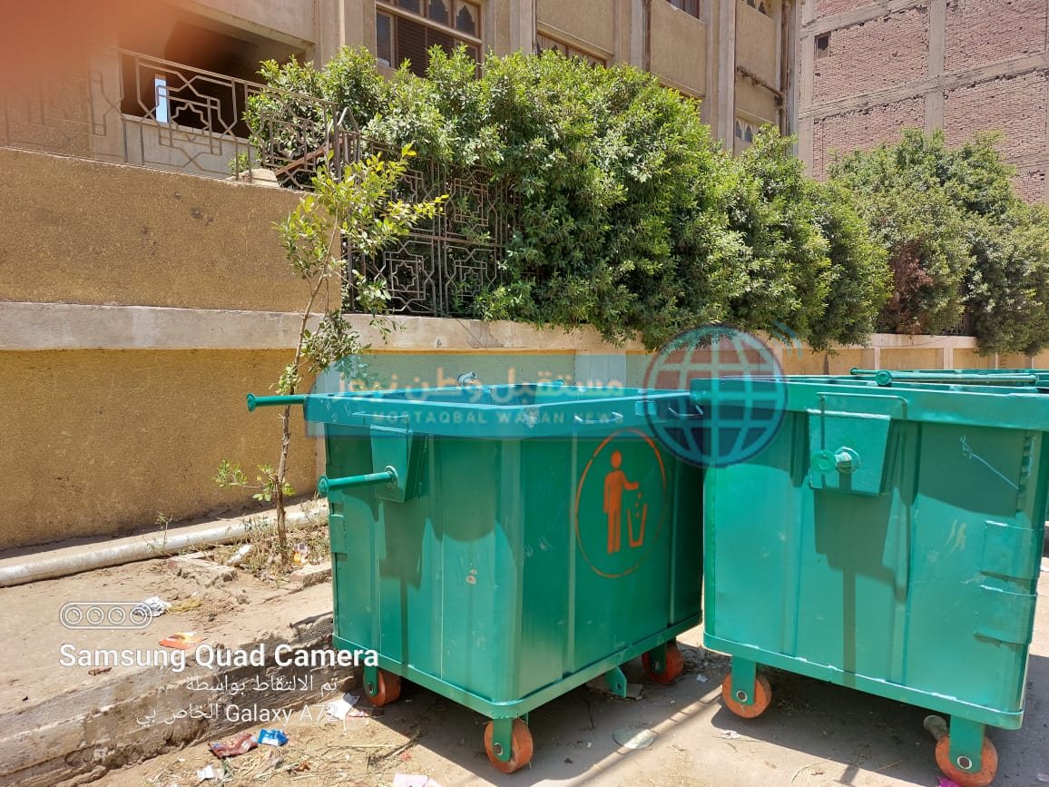 تدعيم منظومة النظافة بمركزى منفلوط وحى شرق بـ 112 حاوية و3 مكابس لرفع المخلفات (2)