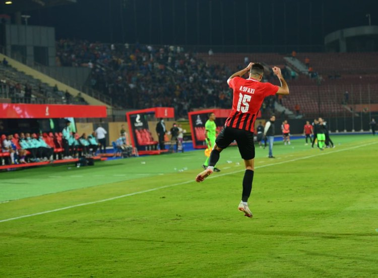 لحظة احتفال لاعب فيوتشر إف سي بالهدف