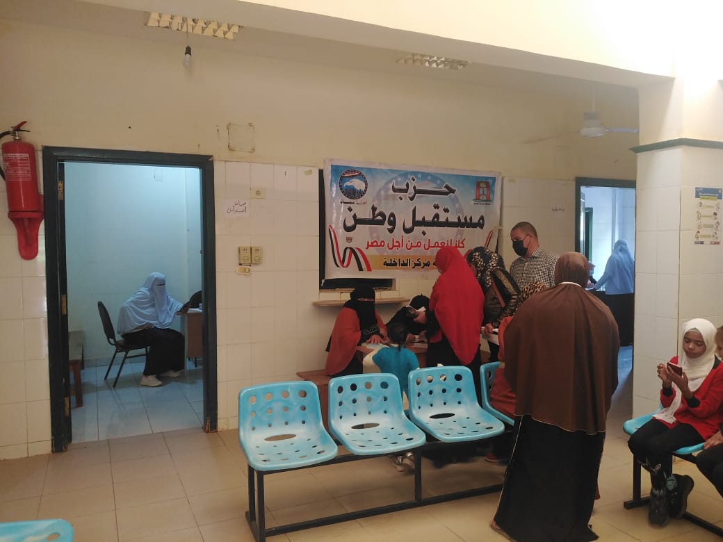الكشف وصرف الدواء بالمجان لـ153 مواطنا في قافلة بالوادي الجديد (2)