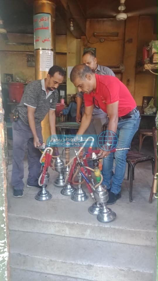 محافظ أسيوط يعلن ضبط ومصادة 64 شيشة بحي غرب (11)