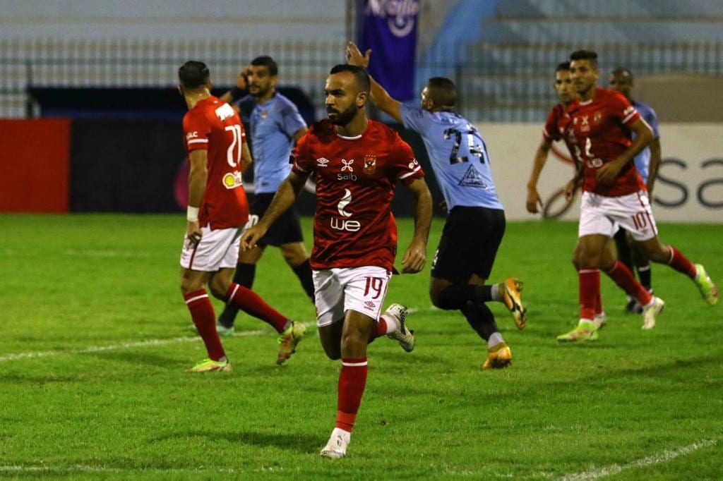 جانب من مباراة الأهلي وغزل المحلة