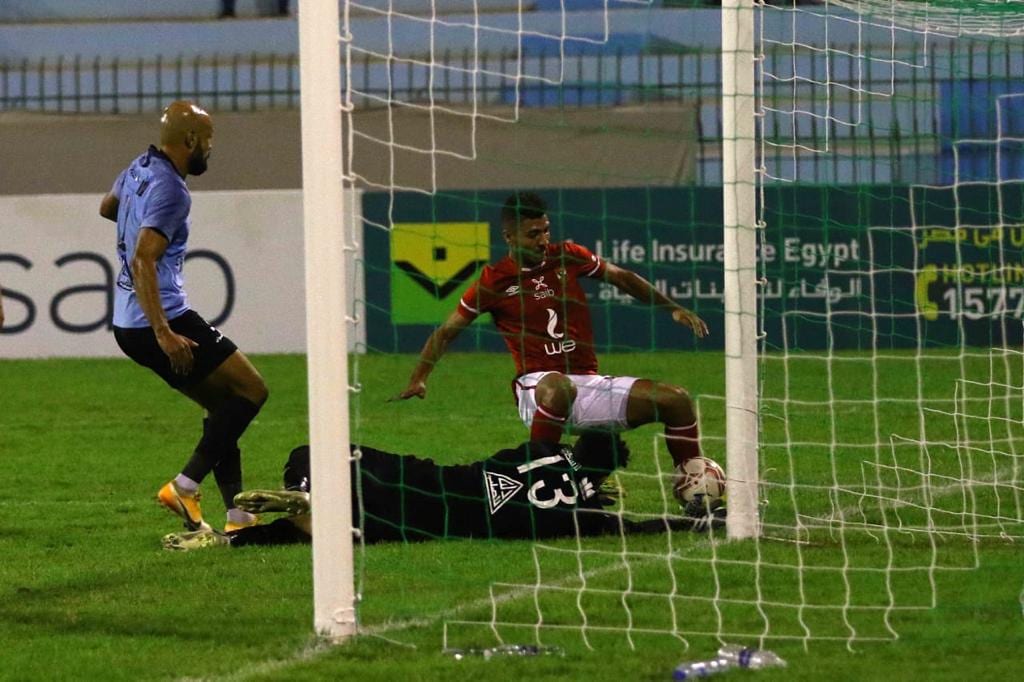 جانب من مباراة الأهلي وغزل المحلة