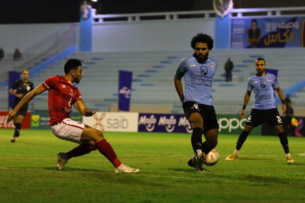 جانب من مباراة الأهلي وغزل المحلة