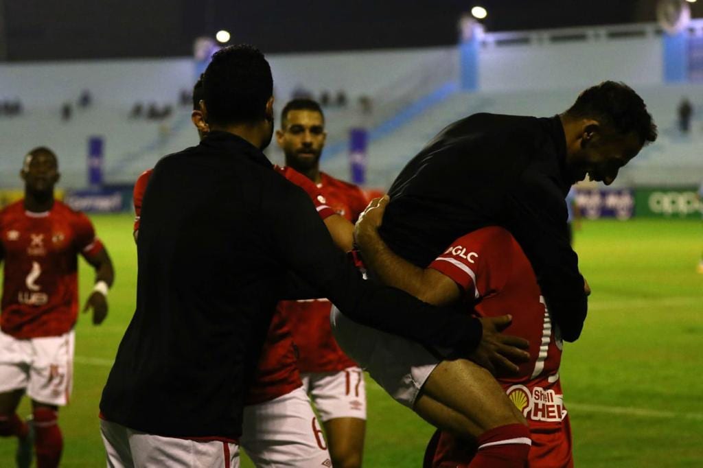 جانب من مباراة الأهلي وغزل المحلة