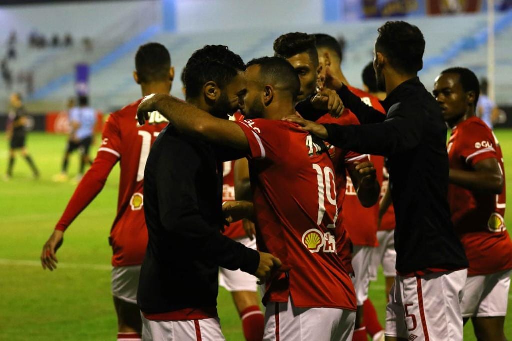 جانب من مباراة الأهلي وغزل المحلة