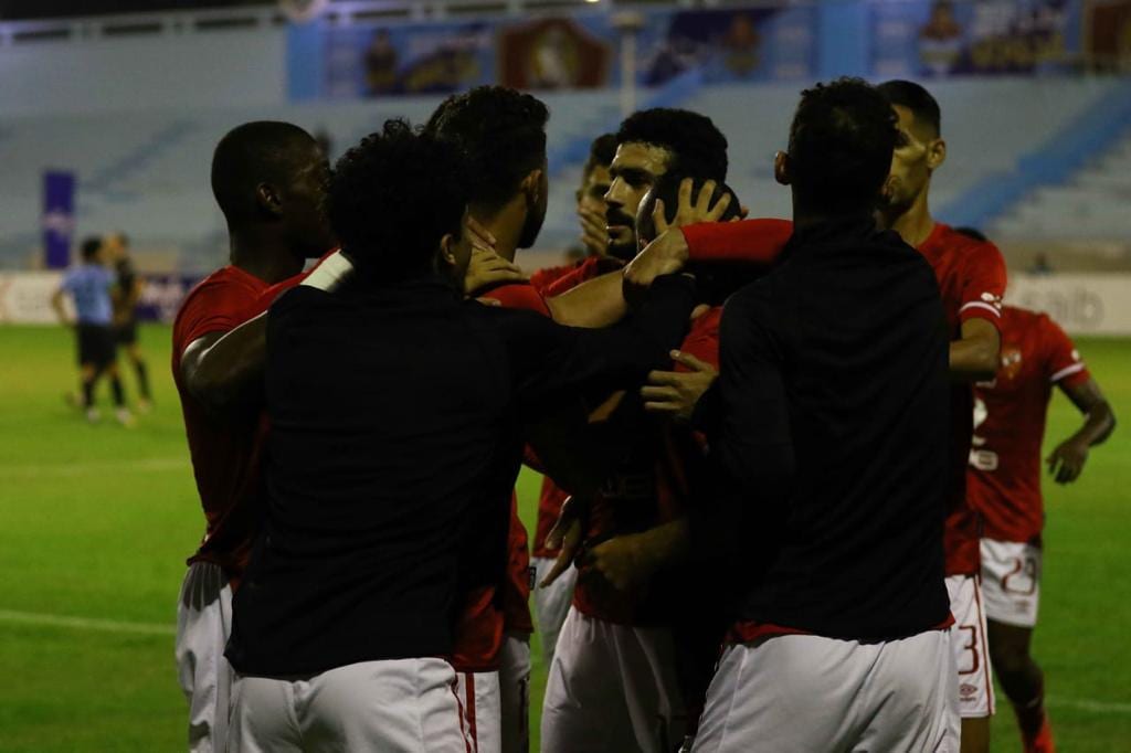جانب من مباراة الأهلي وغزل المحلة