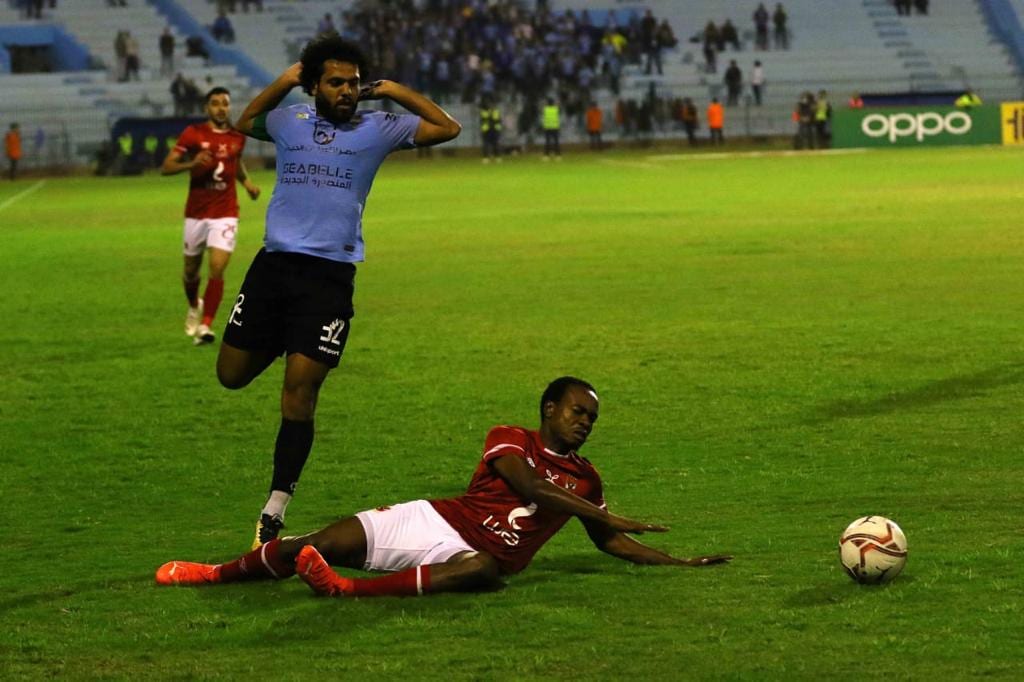 جانب من مباراة الأهلي وغزل المحلة