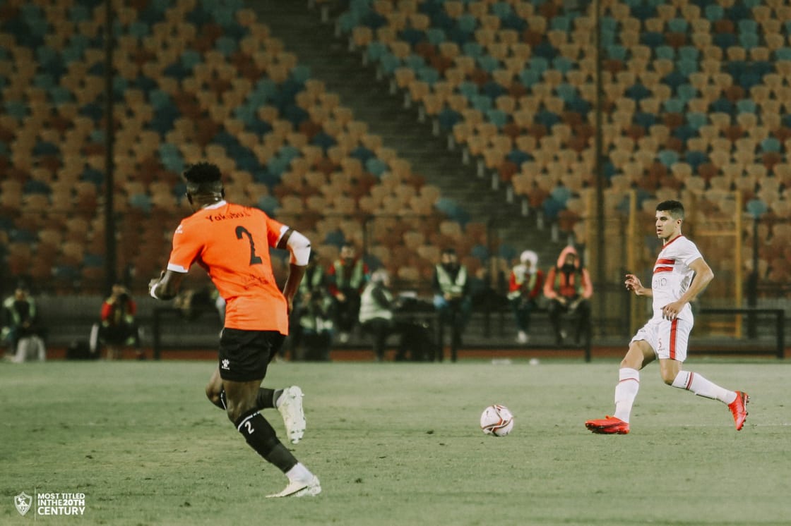 جانب من مباراة الزمالك والبنك الأهلي