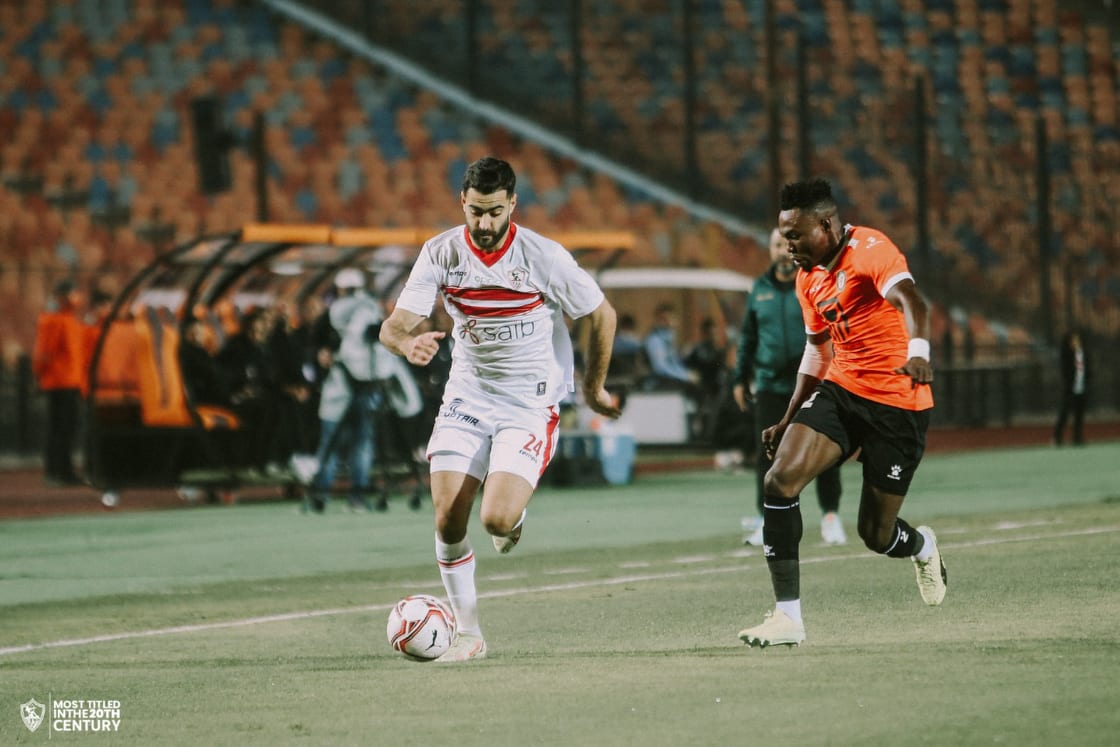 جانب من مباراة الزمالك والبنك الأهلي