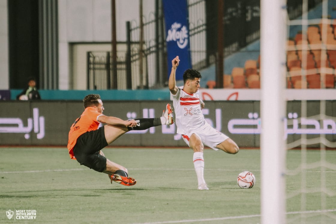 جانب من مباراة الزمالك والبنك الأهلي