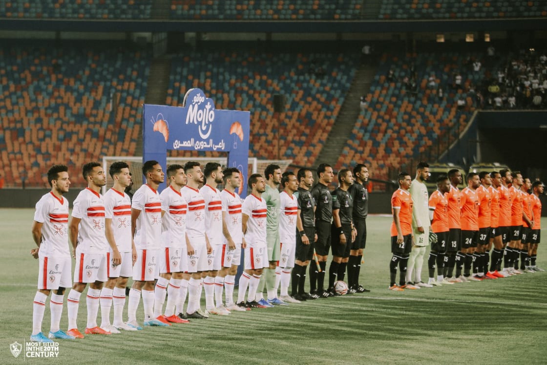 جانب من مباراة الزمالك والبنك الأهلي
