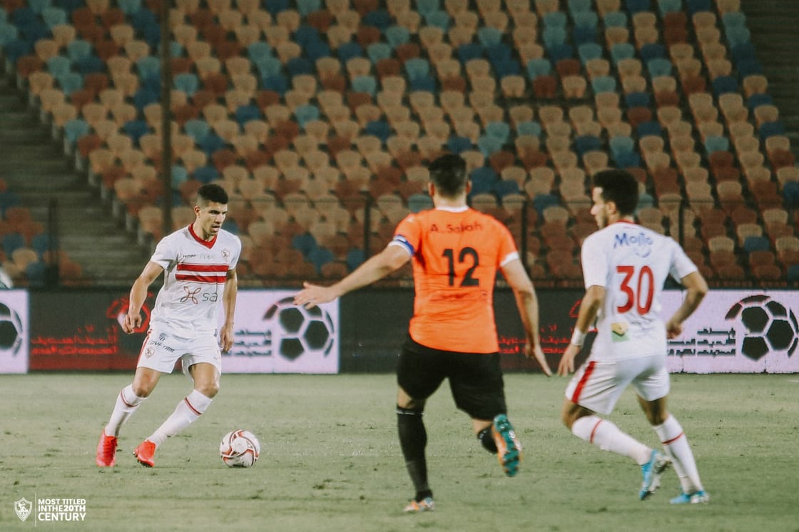 جانب من مباراة الزمالك والبنك الأهلي