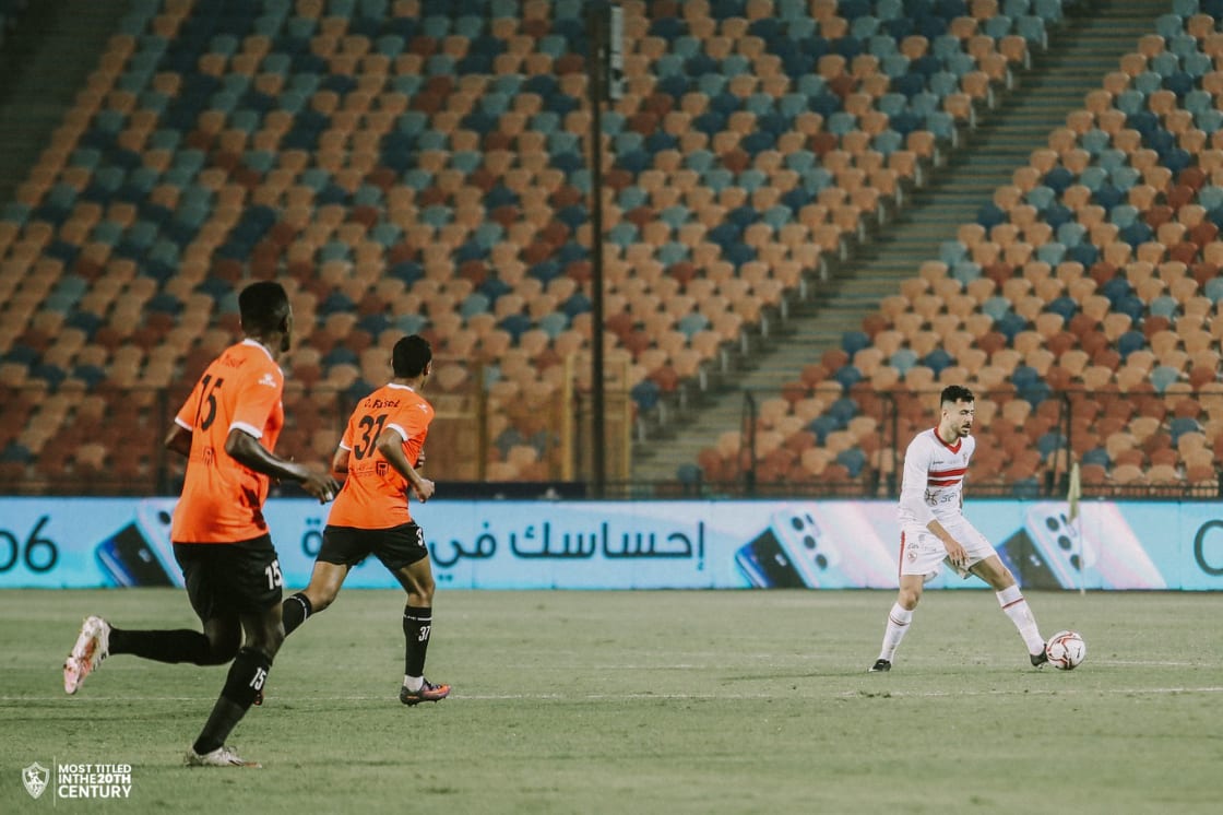 جانب من مباراة الزمالك والبنك الأهلي