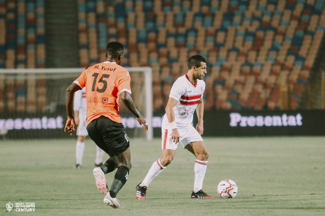 جانب من مباراة الزمالك والبنك الأهلي