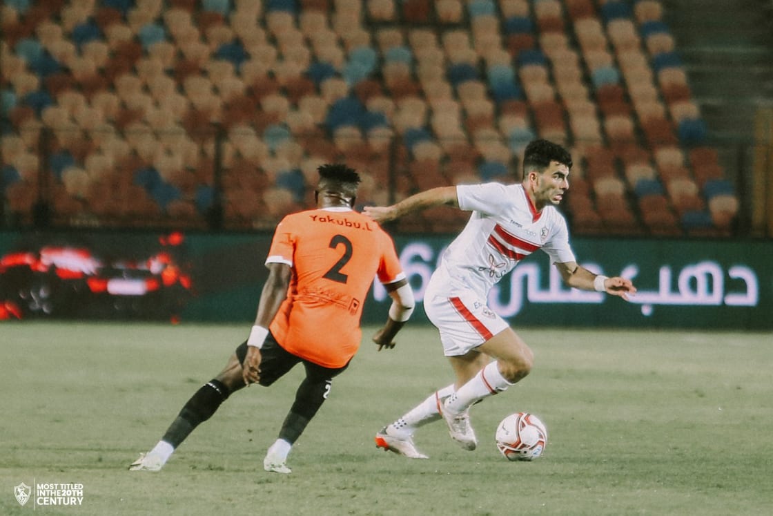جانب من مباراة الزمالك والبنك الأهلي