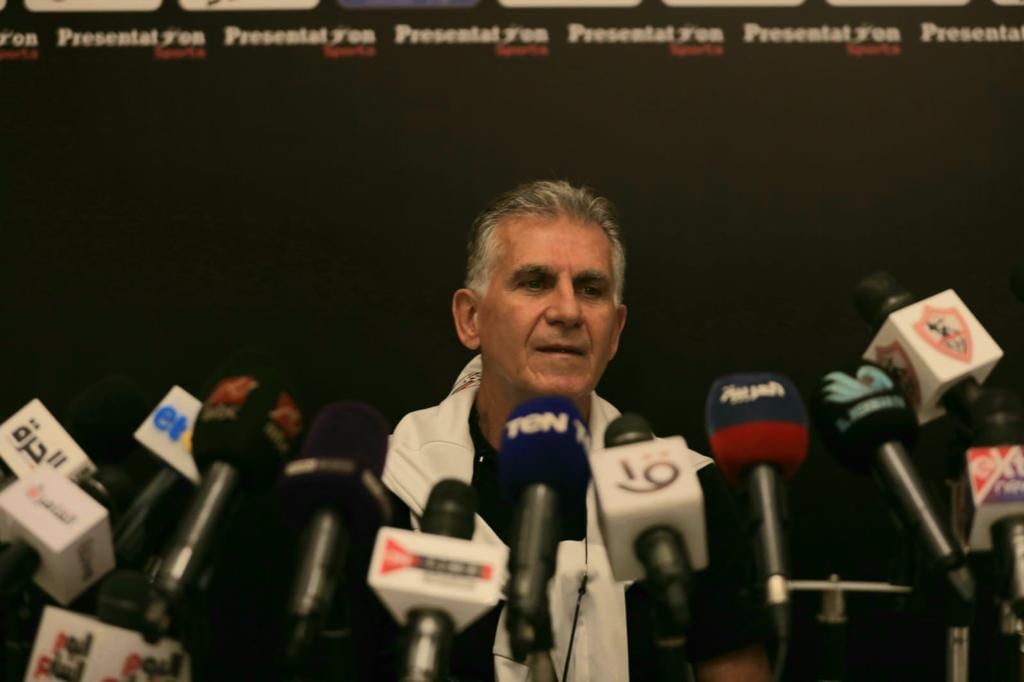  المؤتمر الصحفي لكيروش قبل السفر إلى الدوحة