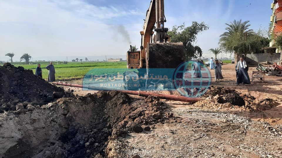 إزالة تعدي على نهاية ترعة جنابية باقور الثانية (8)