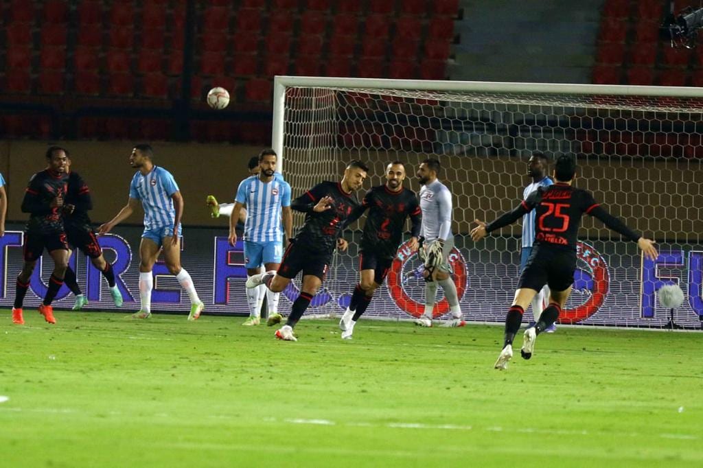 جانب من مباراة الأهلي وفيوتشر