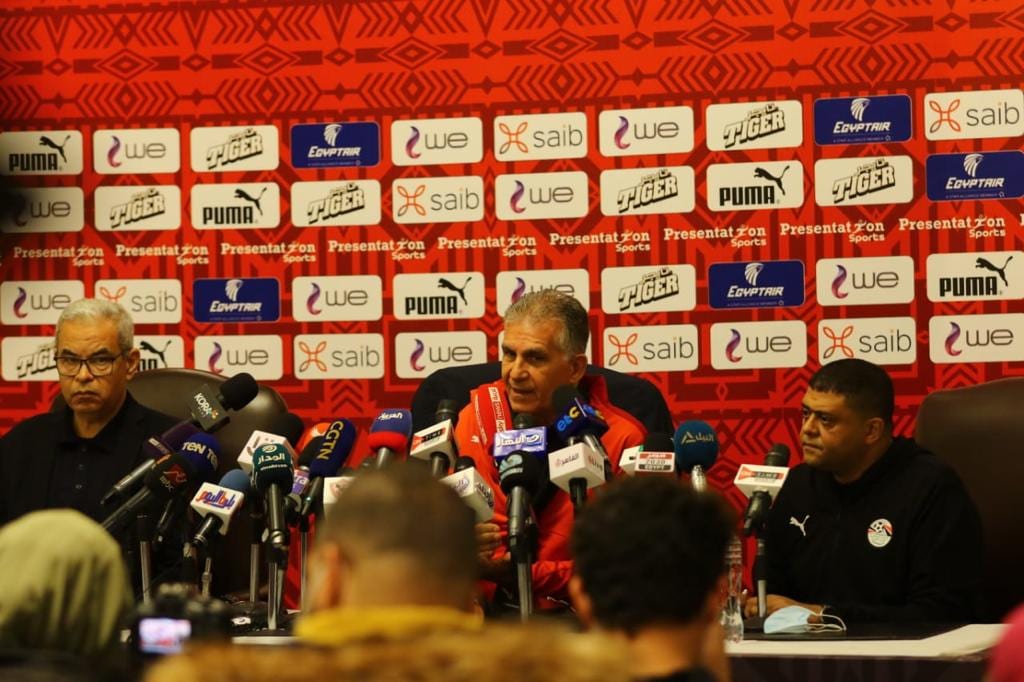  كيروش خلال المؤتمر الصحفي استعدادًا للمشاركة في نهائيات كأس أمم إفريقيا